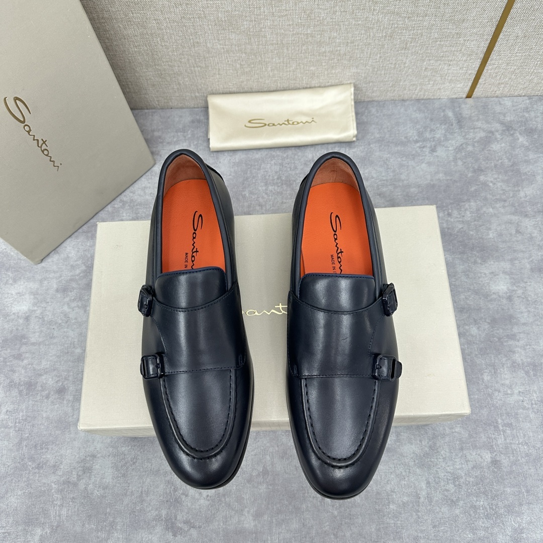 💋💍Santo*i (圣-东-尼) 男士新品 牛皮正装鞋皮鞋 意大利纯手工鞋履品牌的每一双鞋设计