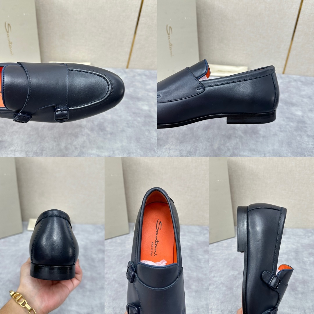 💋💍Santo*i (圣-东-尼) 男士新品 牛皮正装鞋皮鞋 意大利纯手工鞋履品牌的每一双鞋设计