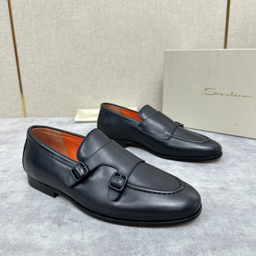 💋💍Santo*i (圣-东-尼) 男士新品 牛皮正装鞋皮鞋 意大利纯手工鞋履品牌的每一双鞋设计