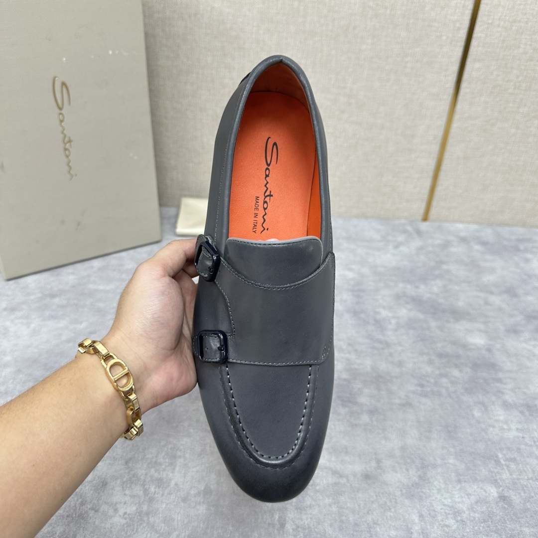 💋💍Santo*i (圣-东-尼) 男士新品 牛皮正装鞋皮鞋 意大利纯手工鞋履品牌的每一双鞋设计