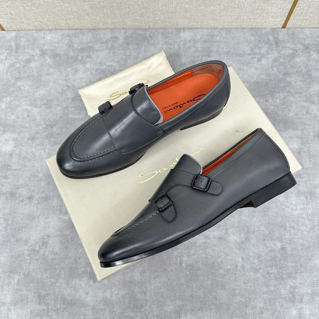 💋💍Santo*i (圣-东-尼) 男士新品 牛皮正装鞋皮鞋 意大利纯手工鞋履品牌的每一双鞋设计