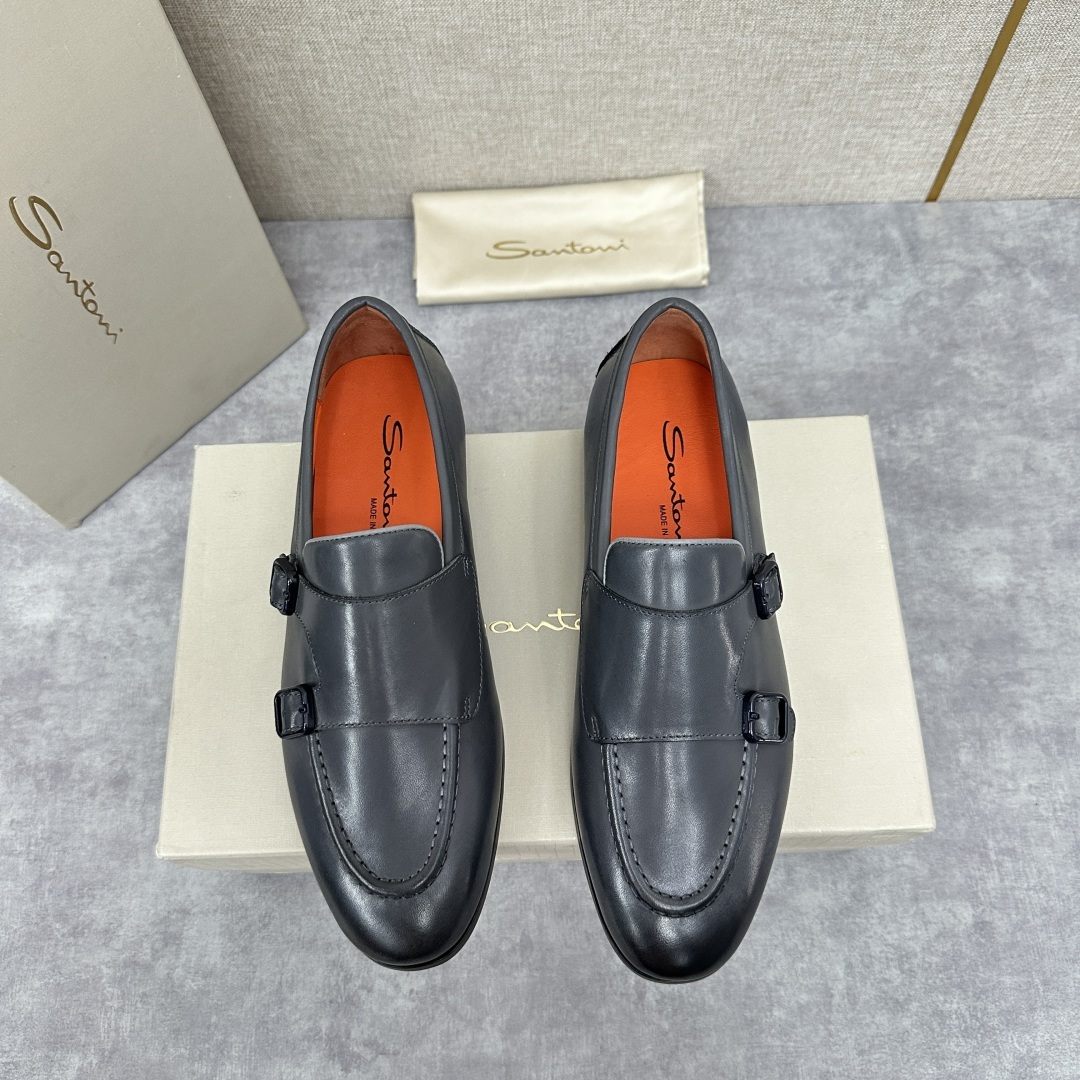 💋💍Santo*i (圣-东-尼) 男士新品 牛皮正装鞋皮鞋 意大利纯手工鞋履品牌的每一双鞋设计