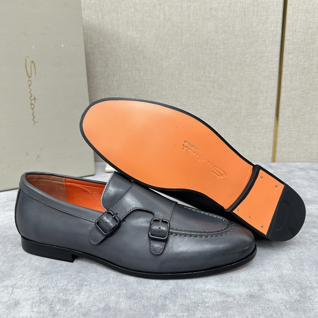 💋💍Santo*i (圣-东-尼) 男士新品 牛皮正装鞋皮鞋 意大利纯手工鞋履品牌的每一双鞋设计