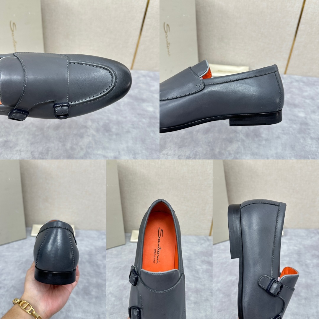 💋💍Santo*i (圣-东-尼) 男士新品 牛皮正装鞋皮鞋 意大利纯手工鞋履品牌的每一双鞋设计