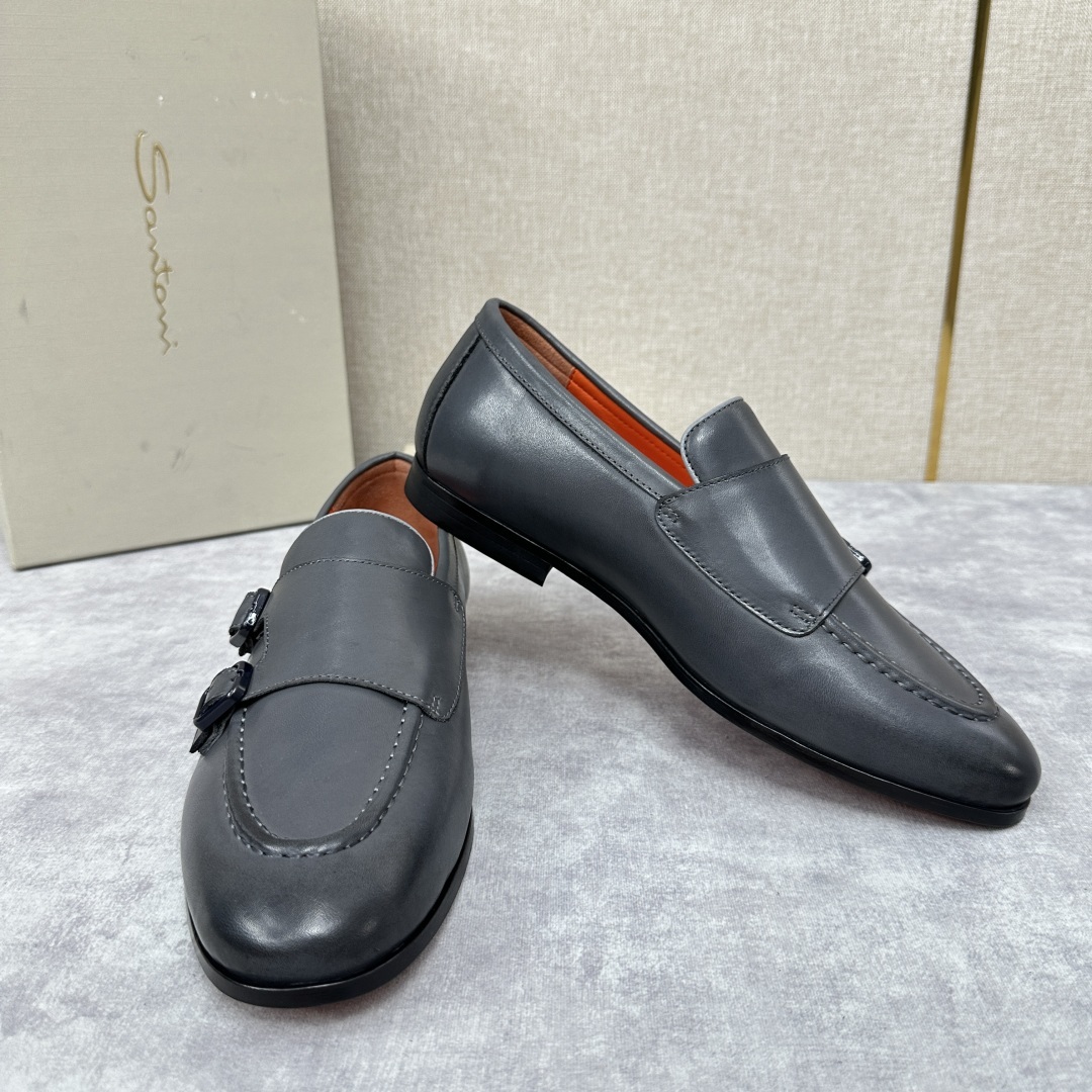 💋💍Santo*i (圣-东-尼) 男士新品 牛皮正装鞋皮鞋 意大利纯手工鞋履品牌的每一双鞋设计