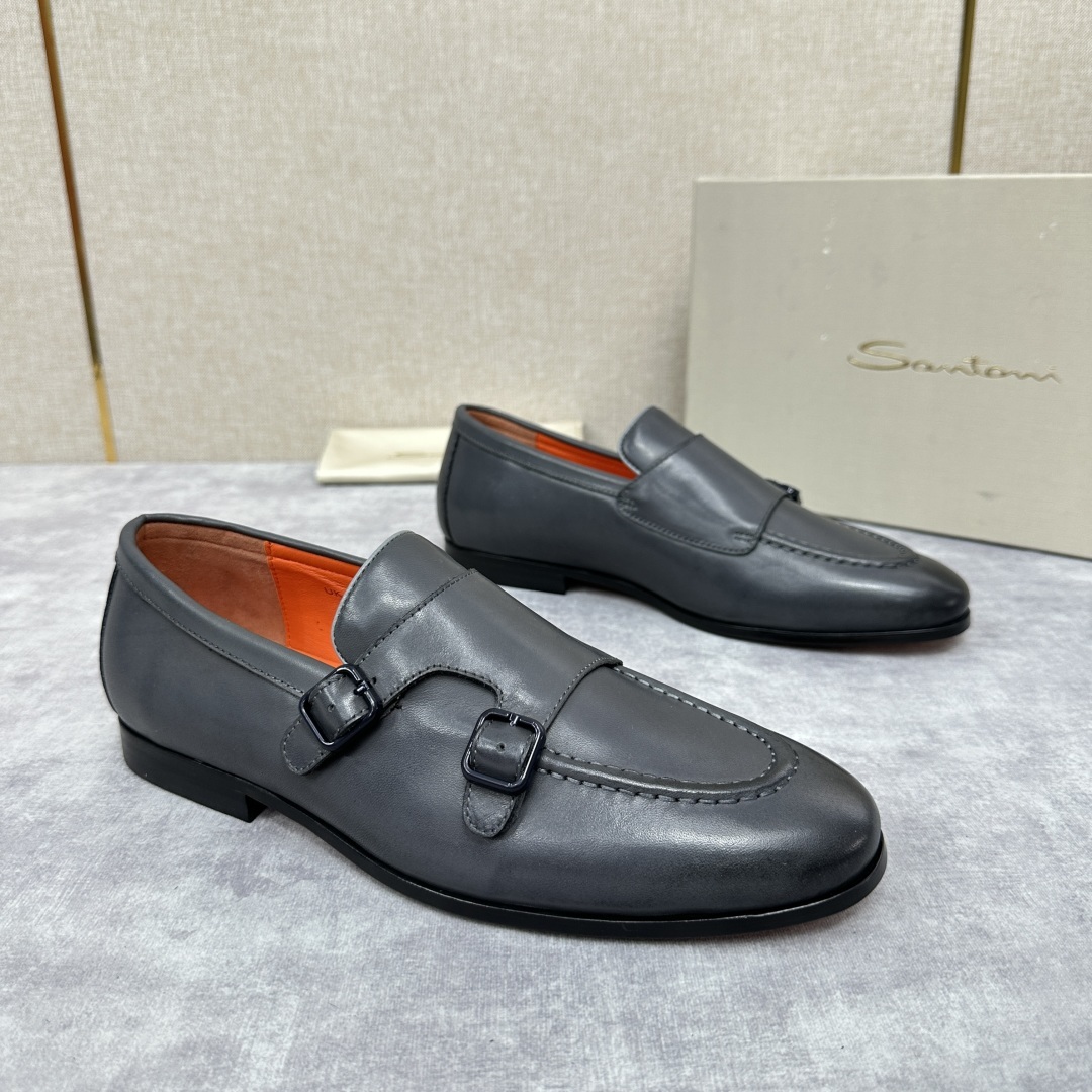 💋💍Santo*i (圣-东-尼) 男士新品 牛皮正装鞋皮鞋 意大利纯手工鞋履品牌的每一双鞋设计