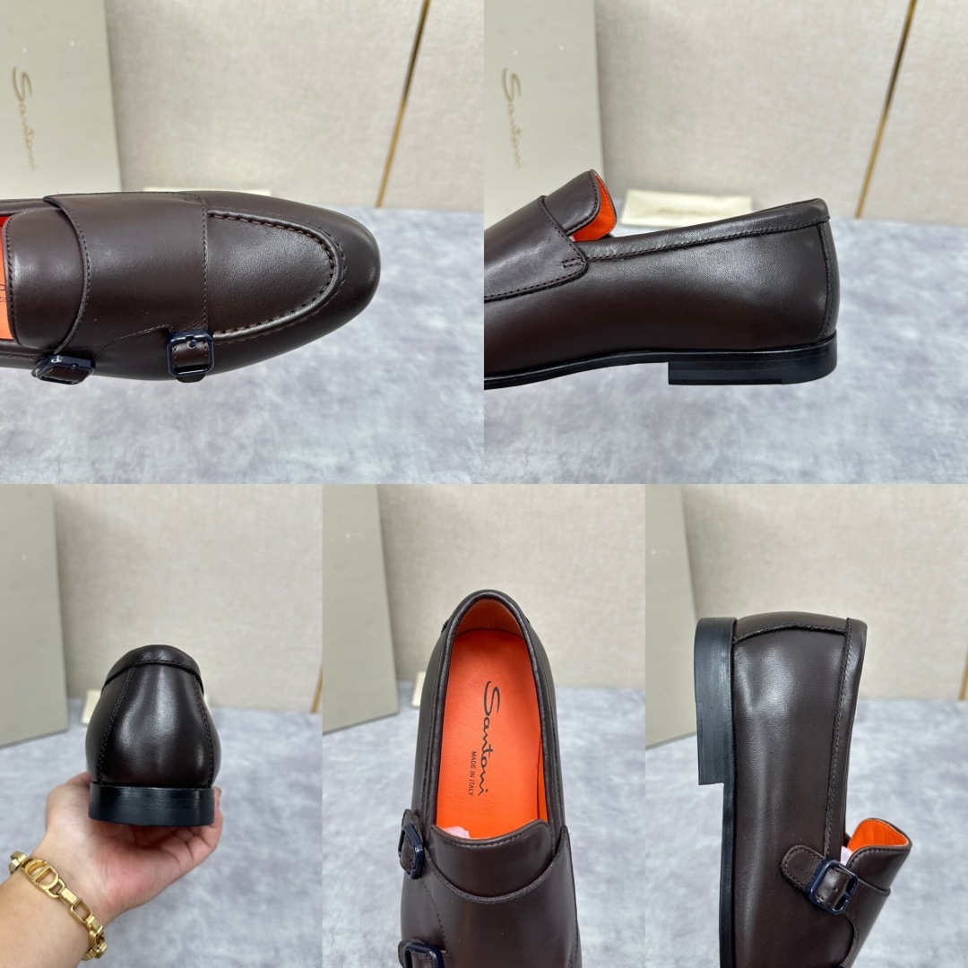 💋💍Santo*i (圣-东-尼) 男士新品 牛皮正装鞋皮鞋 意大利纯手工鞋履品牌的每一双鞋设计