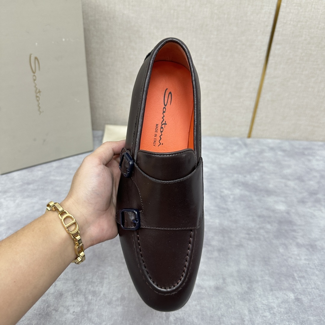 💋💍Santo*i (圣-东-尼) 男士新品 牛皮正装鞋皮鞋 意大利纯手工鞋履品牌的每一双鞋设计