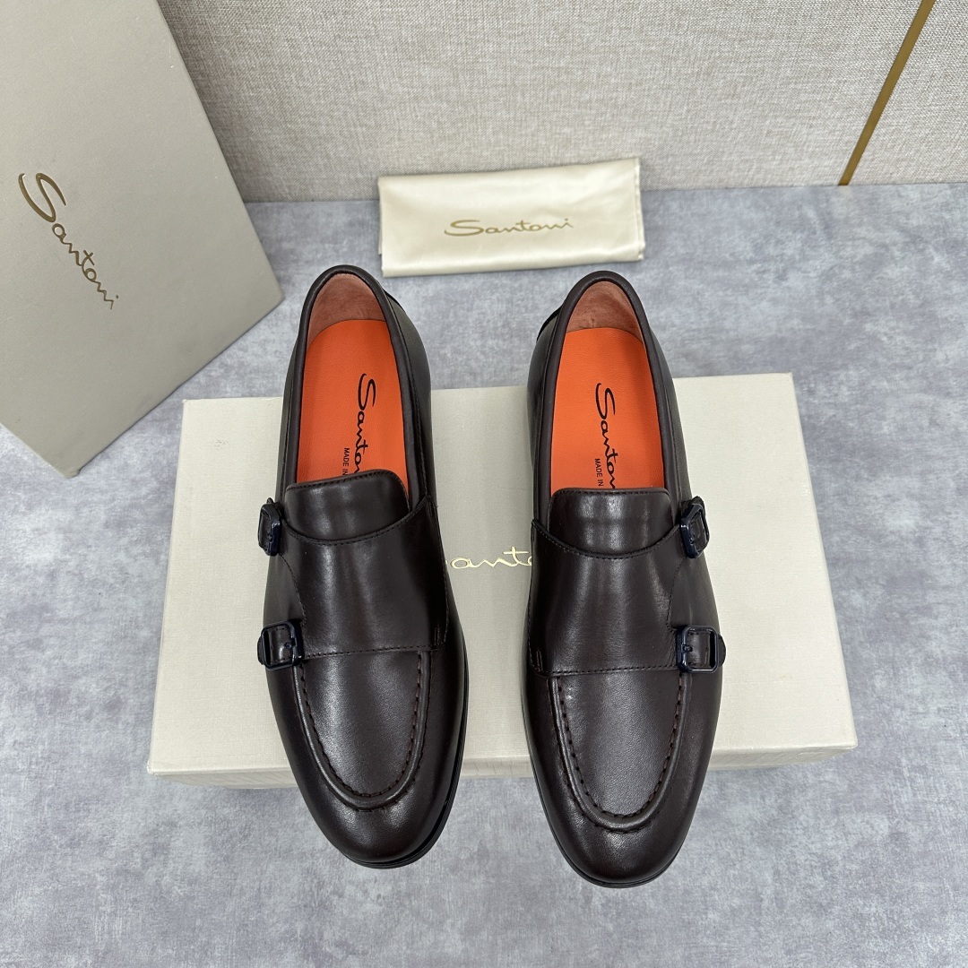 💋💍Santo*i (圣-东-尼) 男士新品 牛皮正装鞋皮鞋 意大利纯手工鞋履品牌的每一双鞋设计