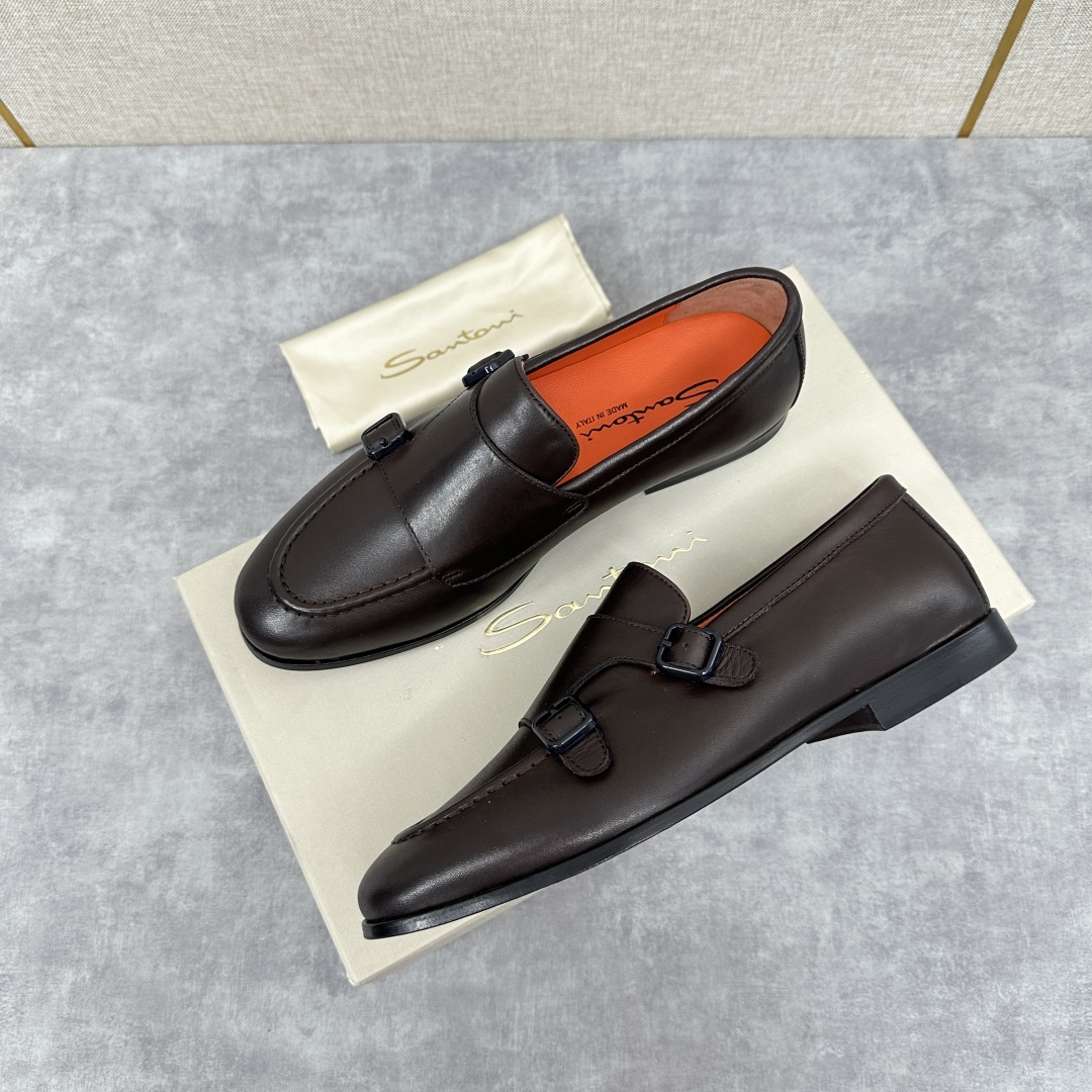 💋💍Santo*i (圣-东-尼) 男士新品 牛皮正装鞋皮鞋 意大利纯手工鞋履品牌的每一双鞋设计
