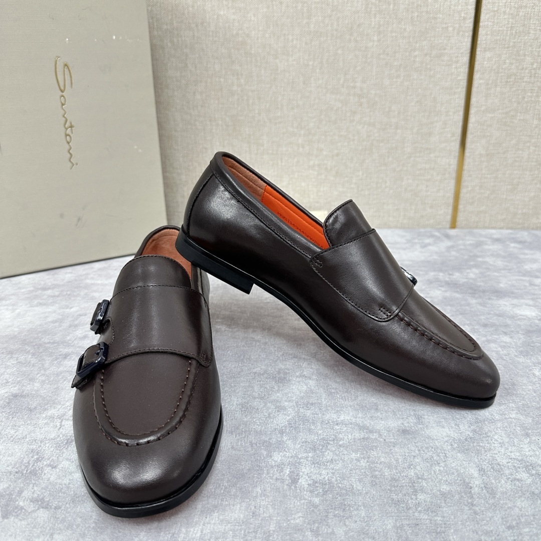 💋💍Santo*i (圣-东-尼) 男士新品 牛皮正装鞋皮鞋 意大利纯手工鞋履品牌的每一双鞋设计