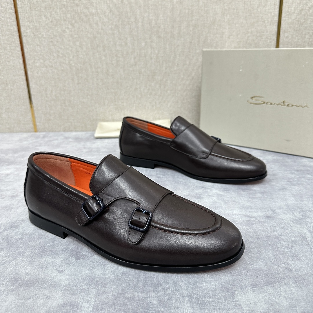 💋💍Santo*i (圣-东-尼) 男士新品 牛皮正装鞋皮鞋 意大利纯手工鞋履品牌的每一双鞋设计