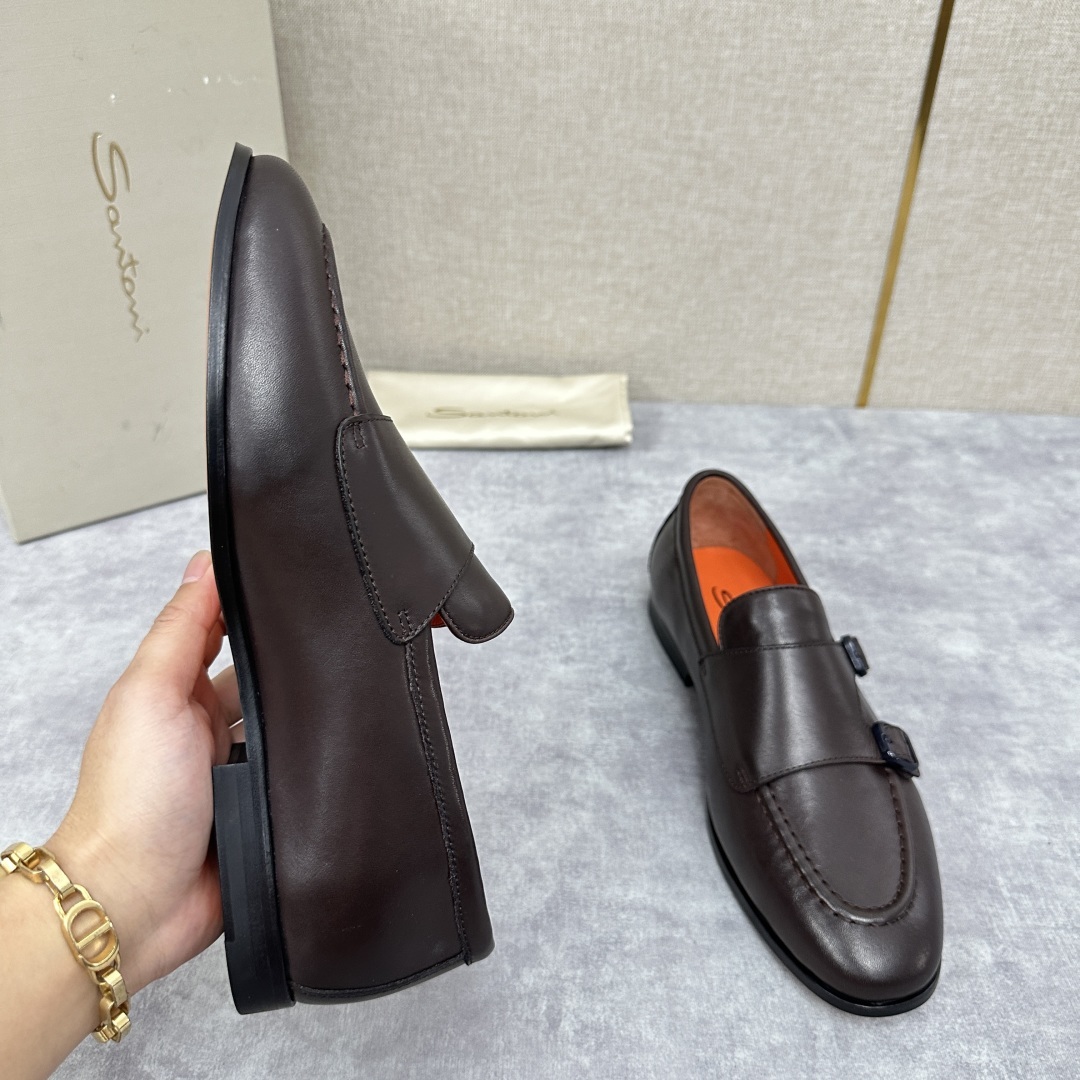 💋💍Santo*i (圣-东-尼) 男士新品 牛皮正装鞋皮鞋 意大利纯手工鞋履品牌的每一双鞋设计