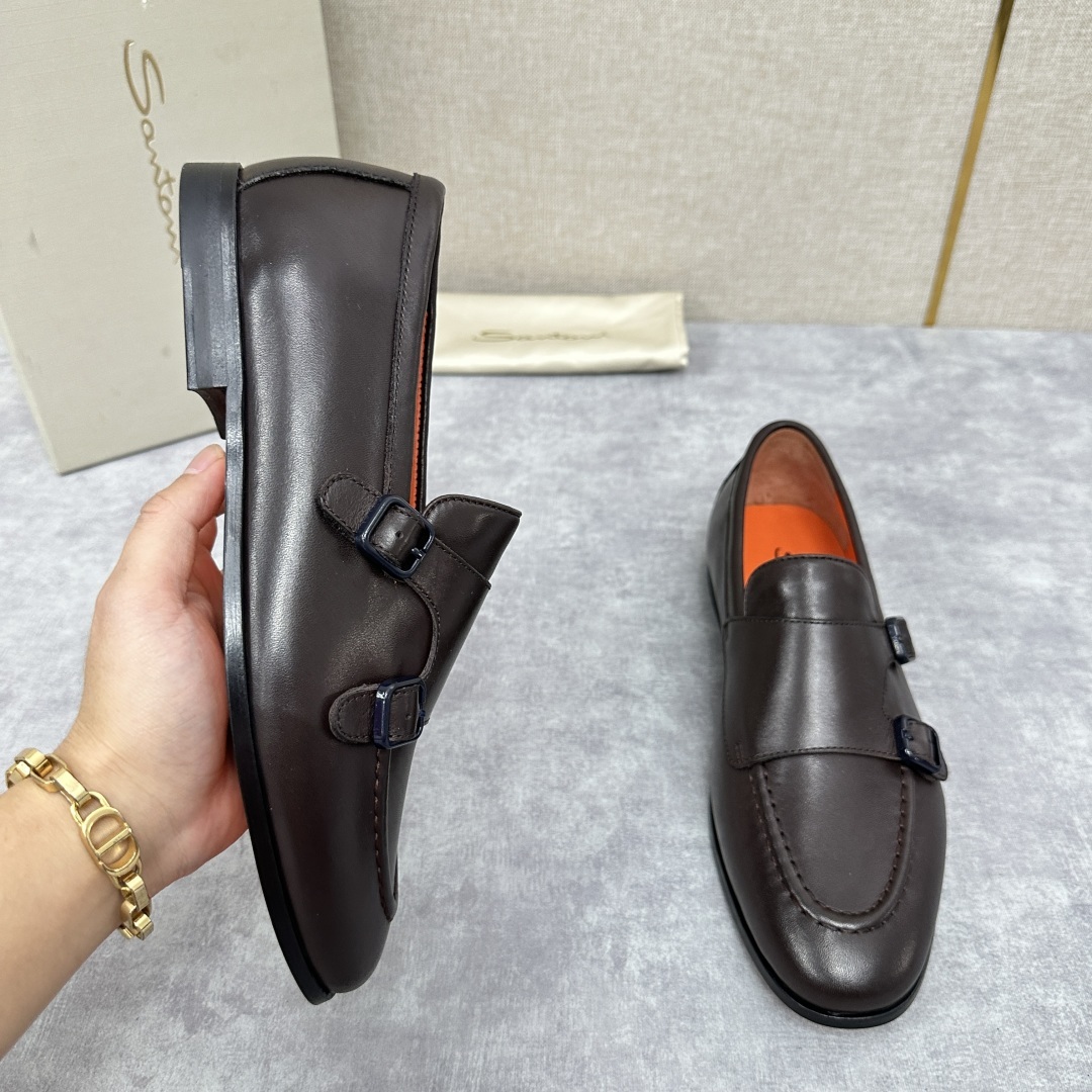 💋💍Santo*i (圣-东-尼) 男士新品 牛皮正装鞋皮鞋 意大利纯手工鞋履品牌的每一双鞋设计