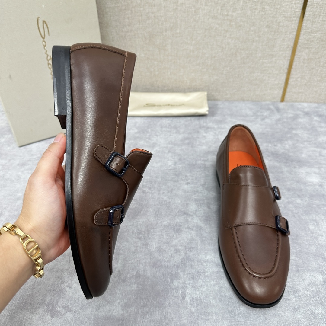 💋💍Santo*i (圣-东-尼) 男士新品 牛皮正装鞋皮鞋 意大利纯手工鞋履品牌的每一双鞋设计