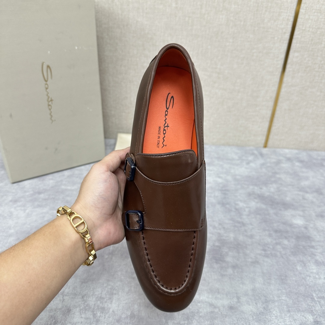 💋💍Santo*i (圣-东-尼) 男士新品 牛皮正装鞋皮鞋 意大利纯手工鞋履品牌的每一双鞋设计