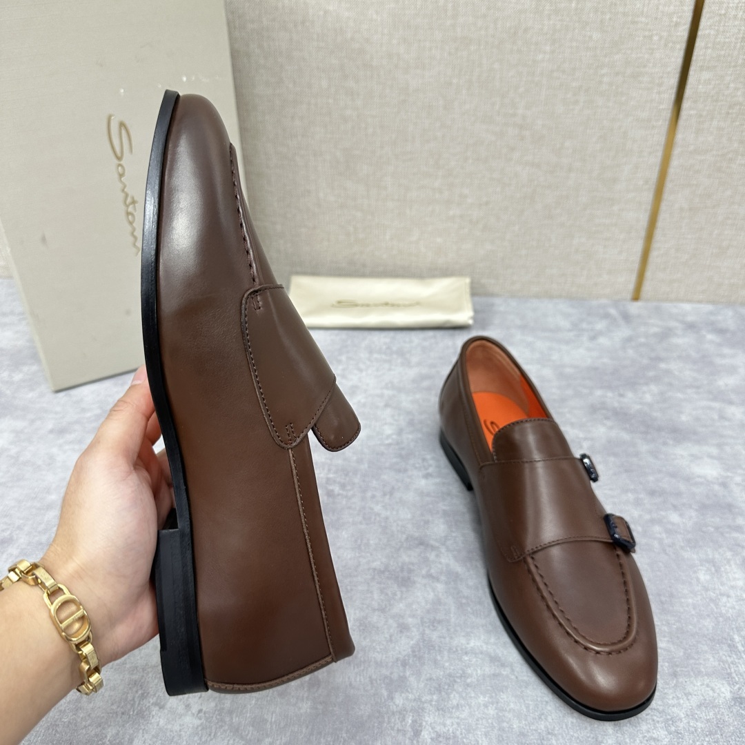 💋💍Santo*i (圣-东-尼) 男士新品 牛皮正装鞋皮鞋 意大利纯手工鞋履品牌的每一双鞋设计