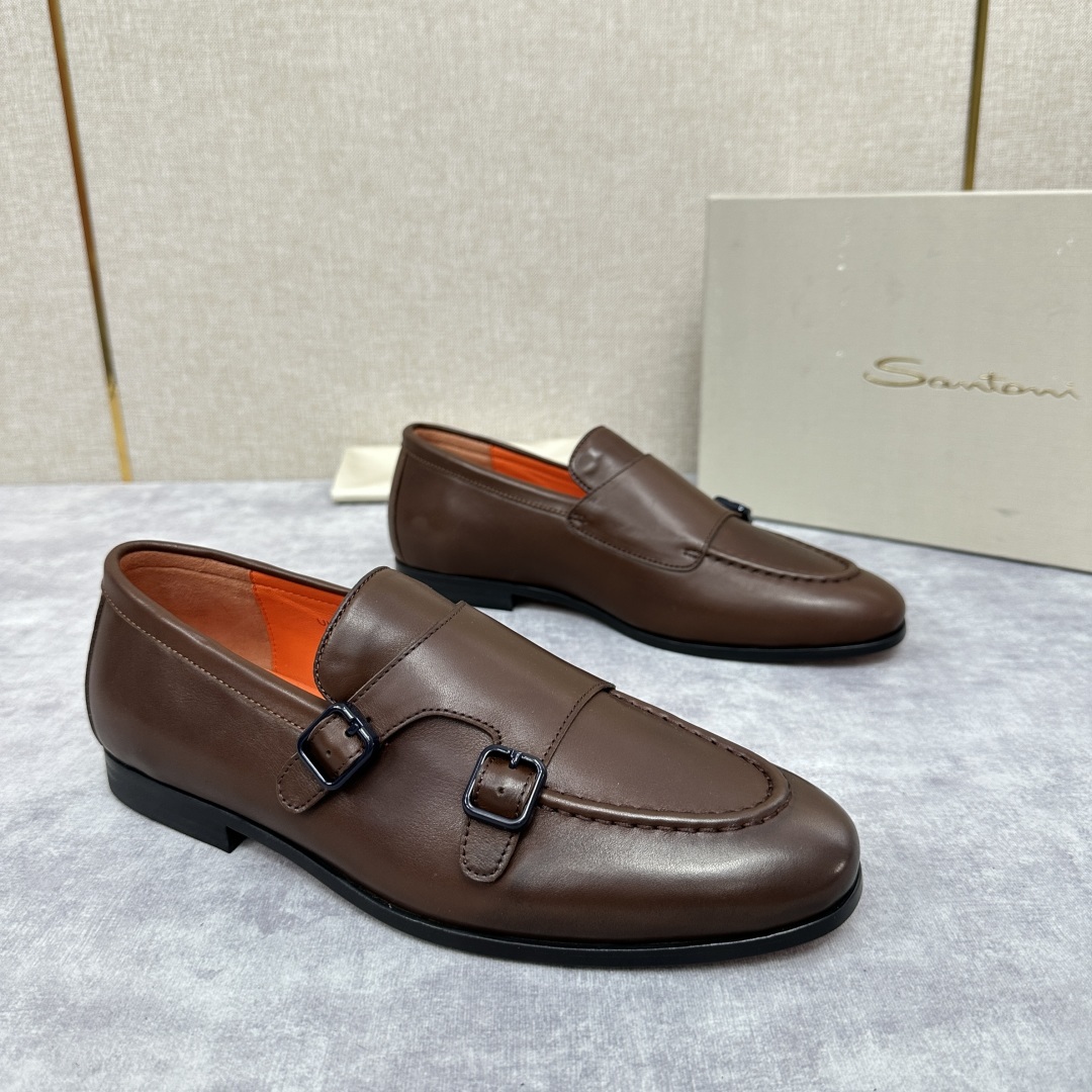 💋💍Santo*i (圣-东-尼) 男士新品 牛皮正装鞋皮鞋 意大利纯手工鞋履品牌的每一双鞋设计