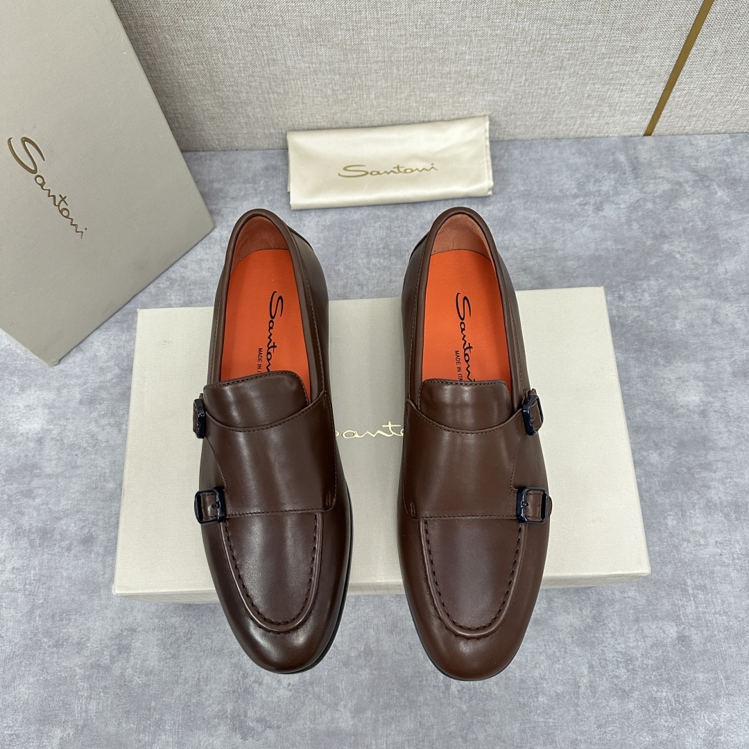💋💍Santo*i (圣-东-尼) 男士新品 牛皮正装鞋皮鞋 意大利纯手工鞋履品牌的每一双鞋设计