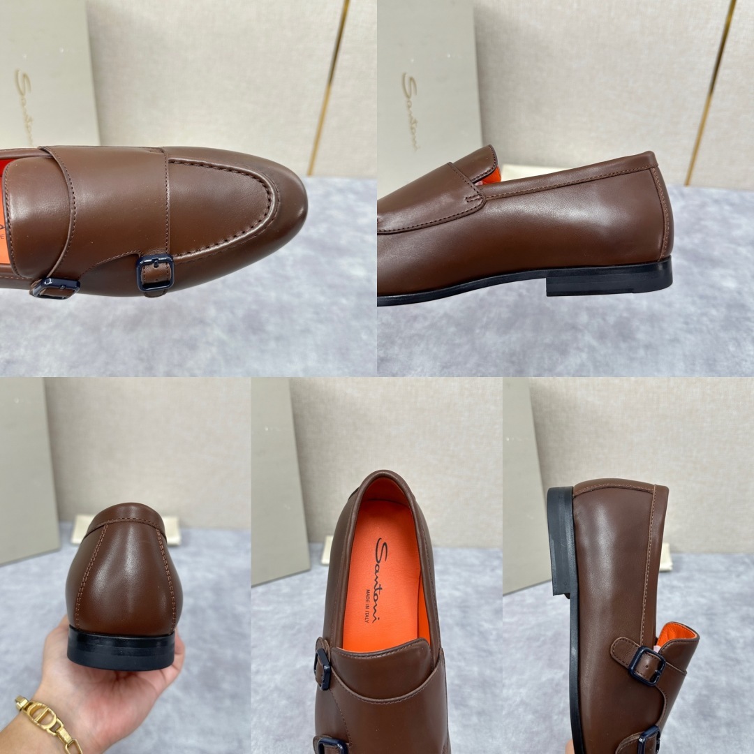 💋💍Santo*i (圣-东-尼) 男士新品 牛皮正装鞋皮鞋 意大利纯手工鞋履品牌的每一双鞋设计