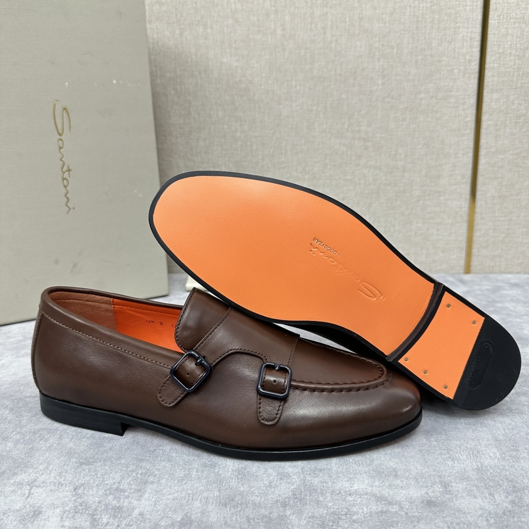 💋💍Santo*i (圣-东-尼) 男士新品 牛皮正装鞋皮鞋 意大利纯手工鞋履品牌的每一双鞋设计