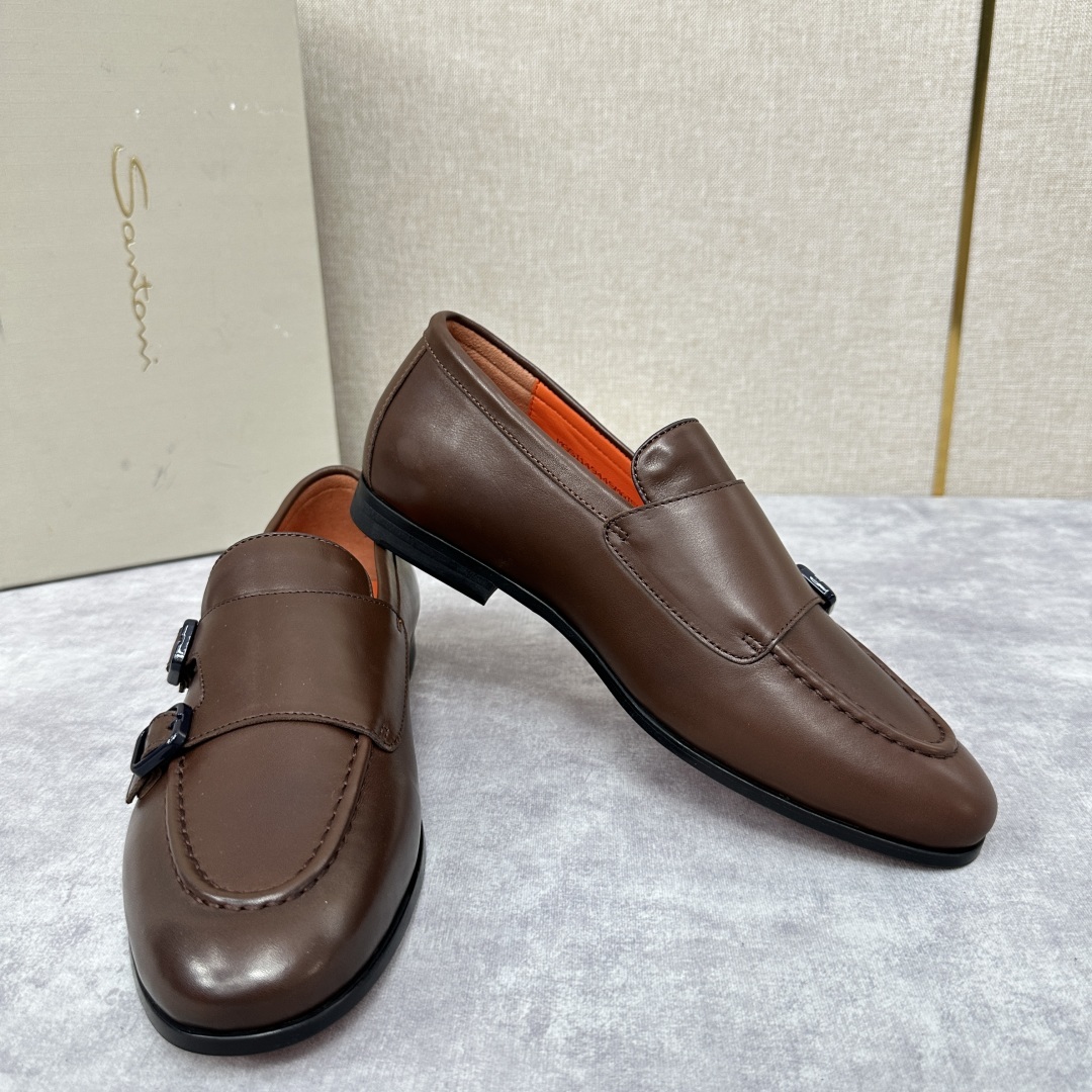 💋💍Santo*i (圣-东-尼) 男士新品 牛皮正装鞋皮鞋 意大利纯手工鞋履品牌的每一双鞋设计