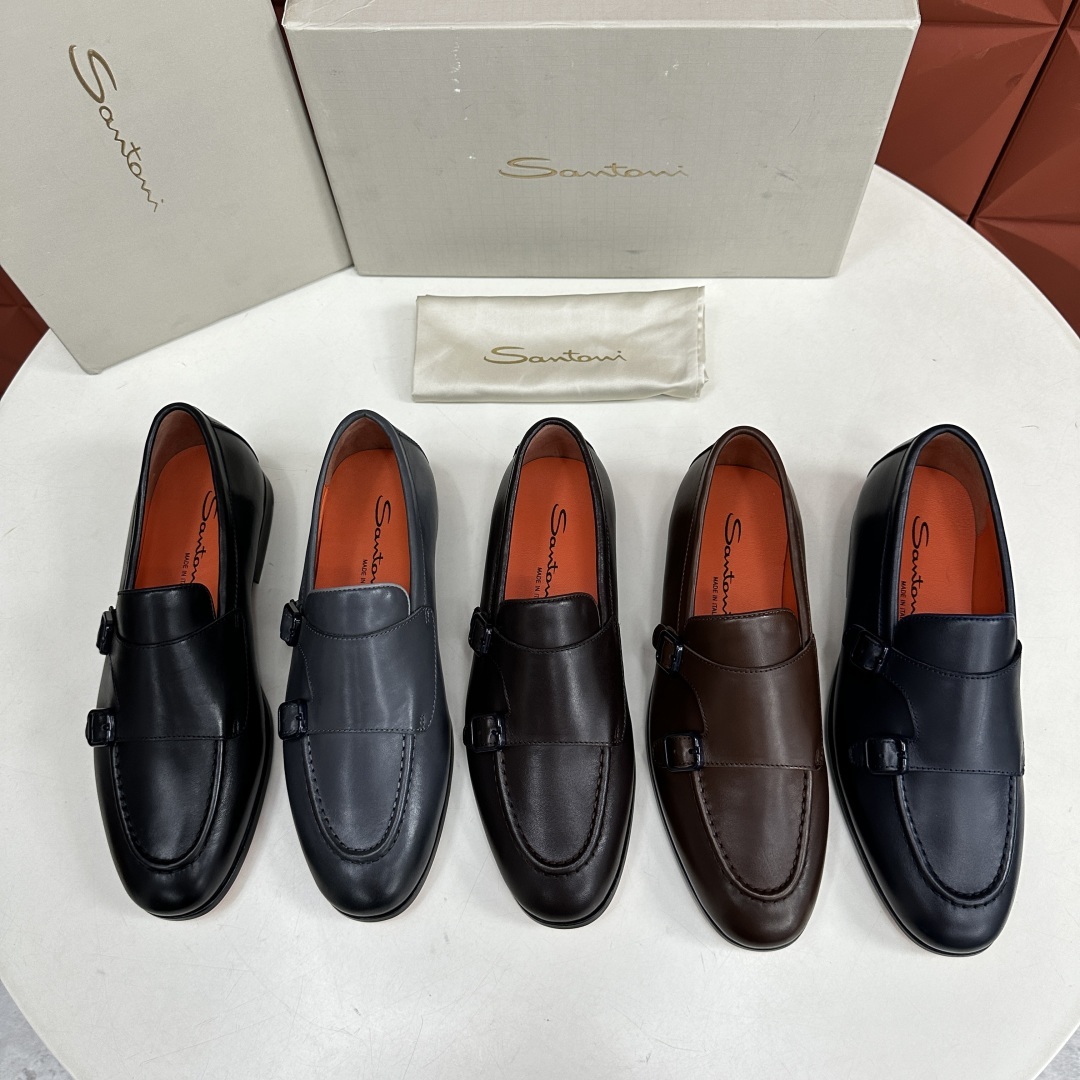 💋💍Santo*i (圣-东-尼) 男士新品 牛皮正装鞋皮鞋 意大利纯手工鞋履品牌的每一双鞋设计