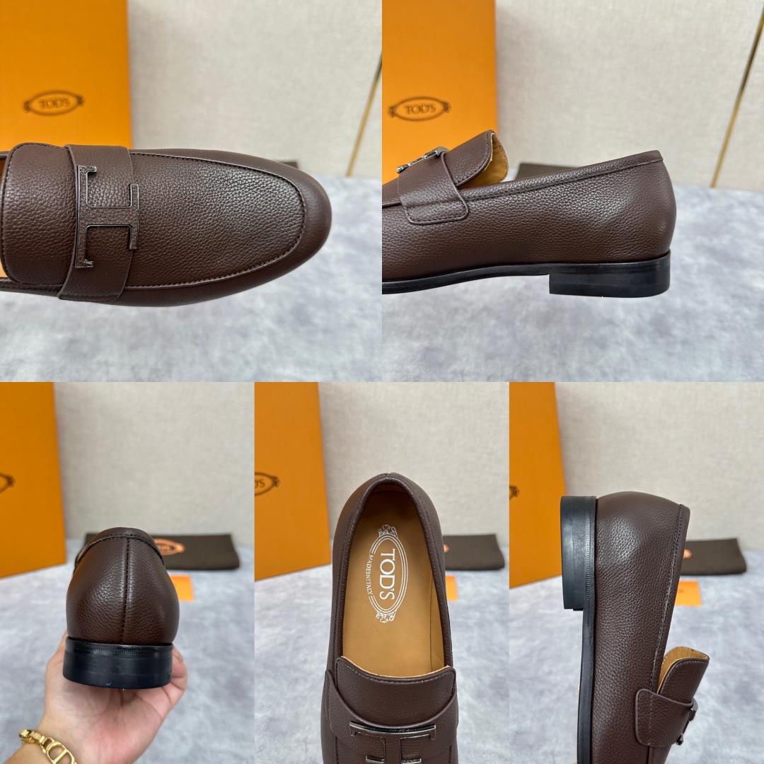 💋💍TOD*S 新品  托德-斯  皮革五金扣乐福鞋  官方   7,600   本款乐福鞋以柔软荔枝纹