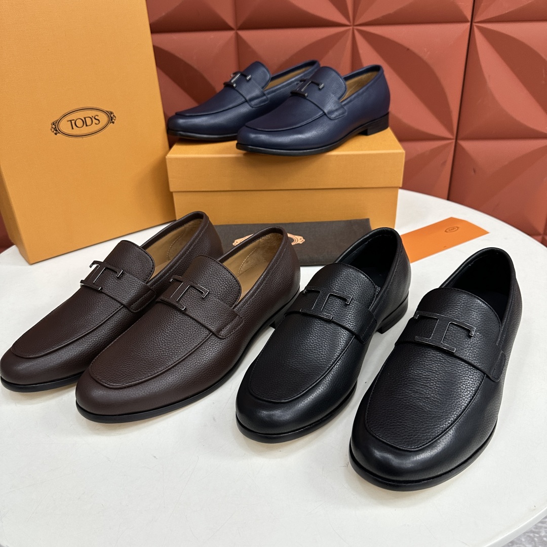 💋💍TOD*S 新品  托德-斯  皮革五金扣乐福鞋  官方   7,600   本款乐福鞋以柔软荔枝纹