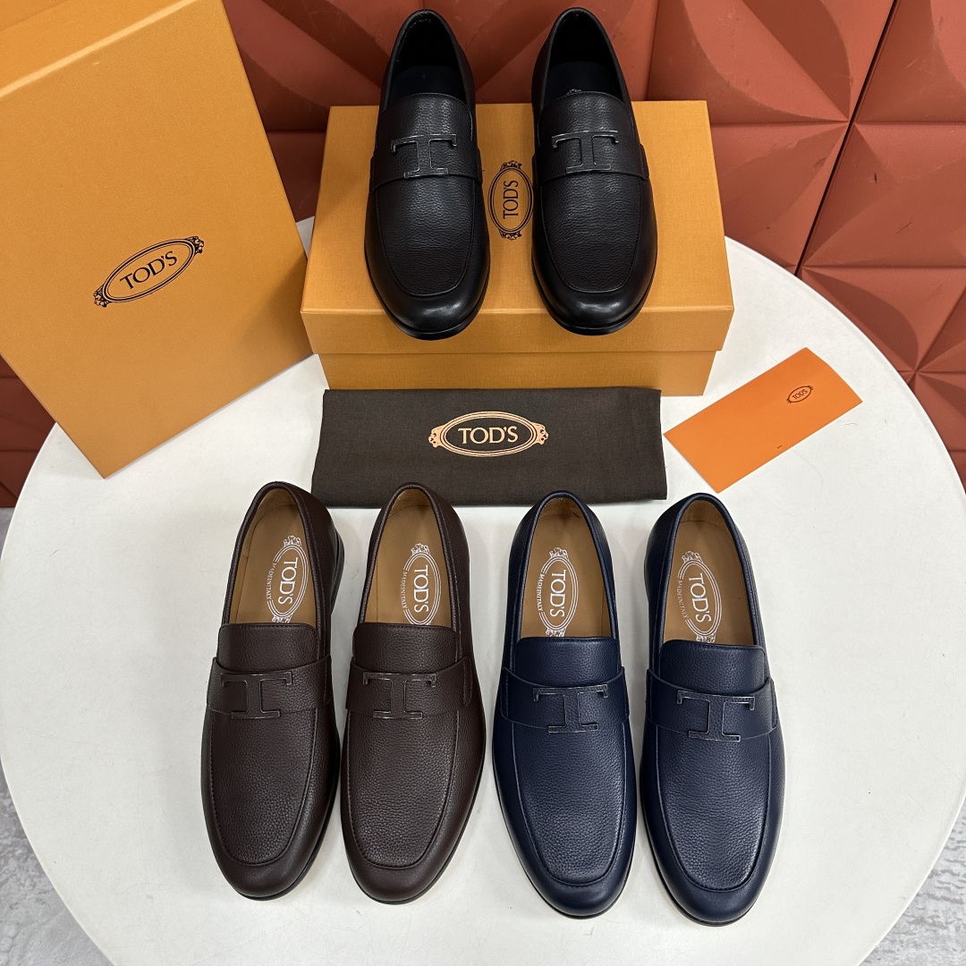 💋💍TOD*S 新品  托德-斯  皮革五金扣乐福鞋  官方   7,600   本款乐福鞋以柔软荔枝纹