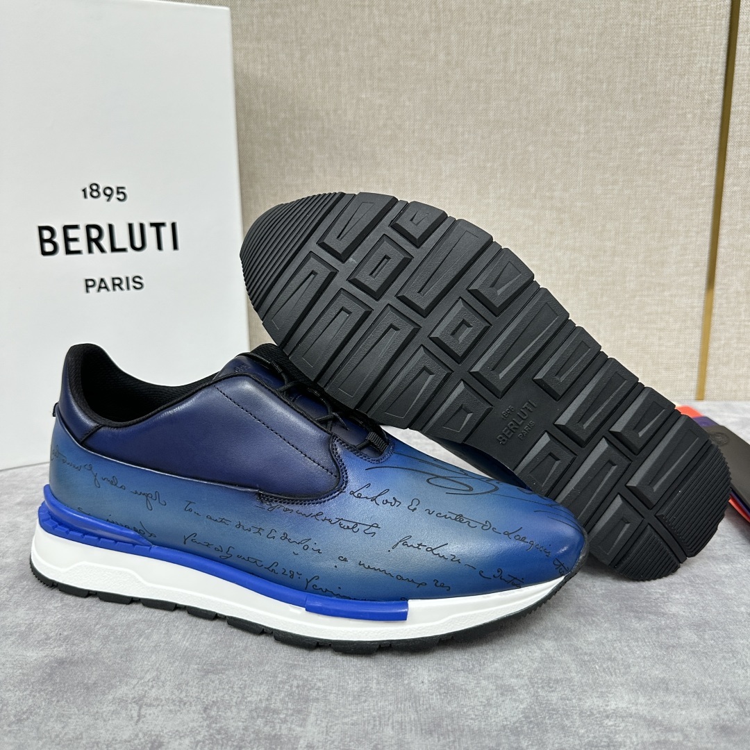 💋💍Berlut* 布鲁提定制款 升级版第四代私模大底 Fast Track皮革运动鞋 官方选配 16