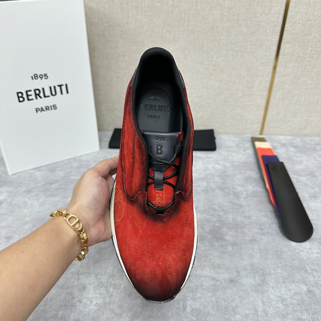 💋💍Berlut* 布鲁提定制款 升级版第四代私模大底 Fast Track皮革运动鞋 官方选配 16