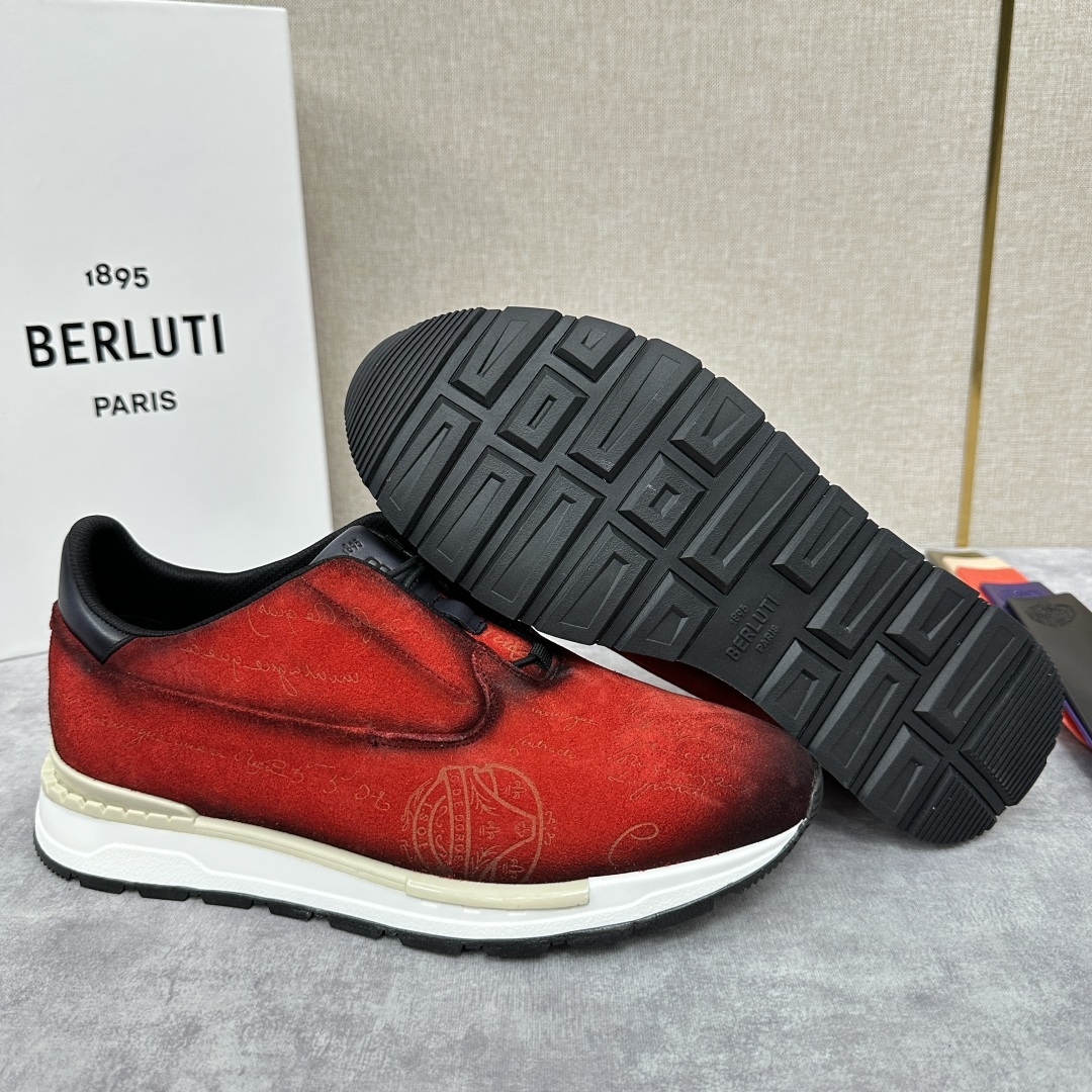💋💍Berlut* 布鲁提定制款 升级版第四代私模大底 Fast Track皮革运动鞋 官方选配 16