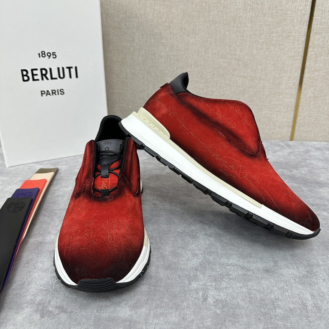 💋💍Berlut* 布鲁提定制款 升级版第四代私模大底 Fast Track皮革运动鞋 官方选配 16