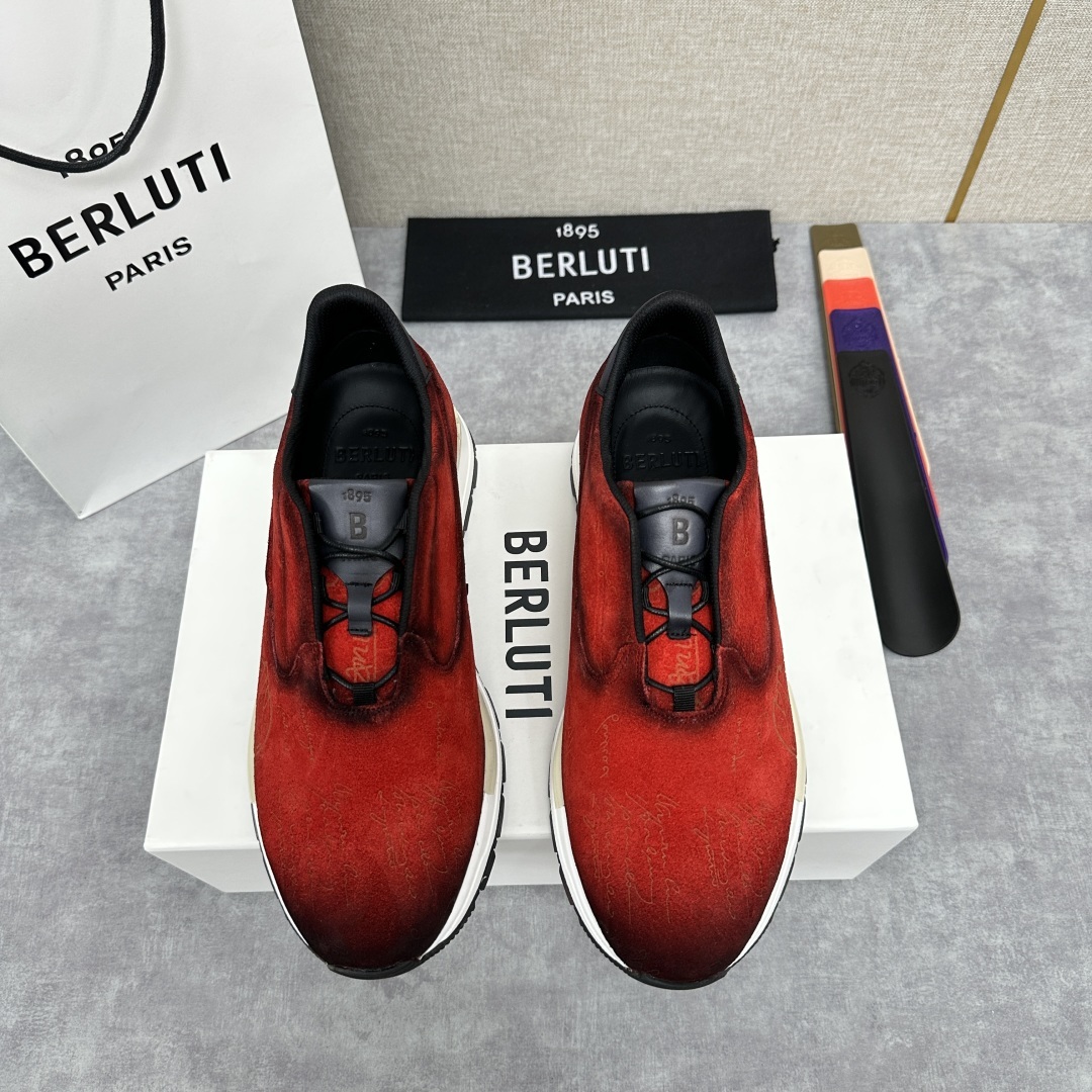 💋💍Berlut* 布鲁提定制款 升级版第四代私模大底 Fast Track皮革运动鞋 官方选配 16