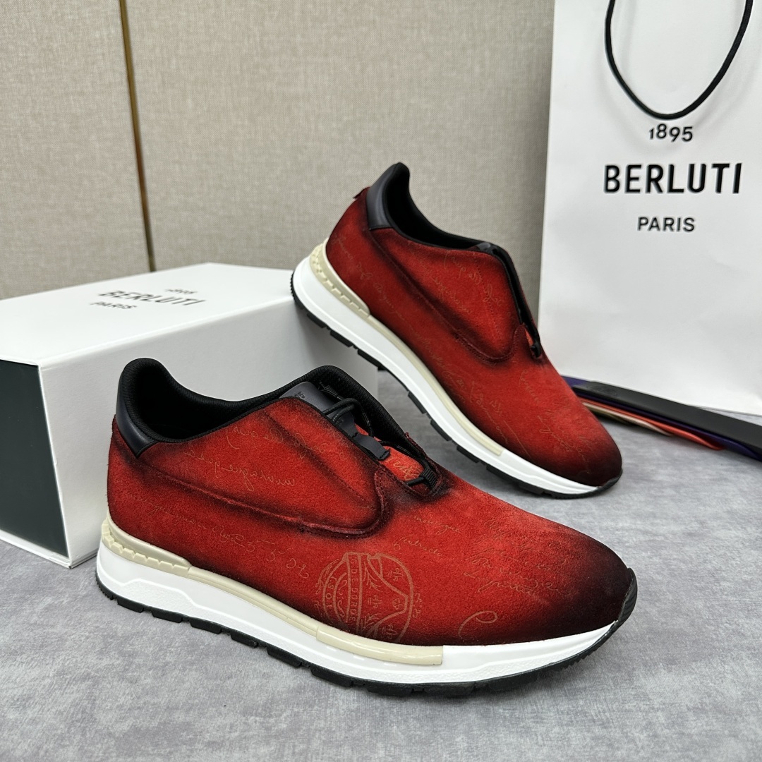 💋💍Berlut* 布鲁提定制款 升级版第四代私模大底 Fast Track皮革运动鞋 官方选配 16