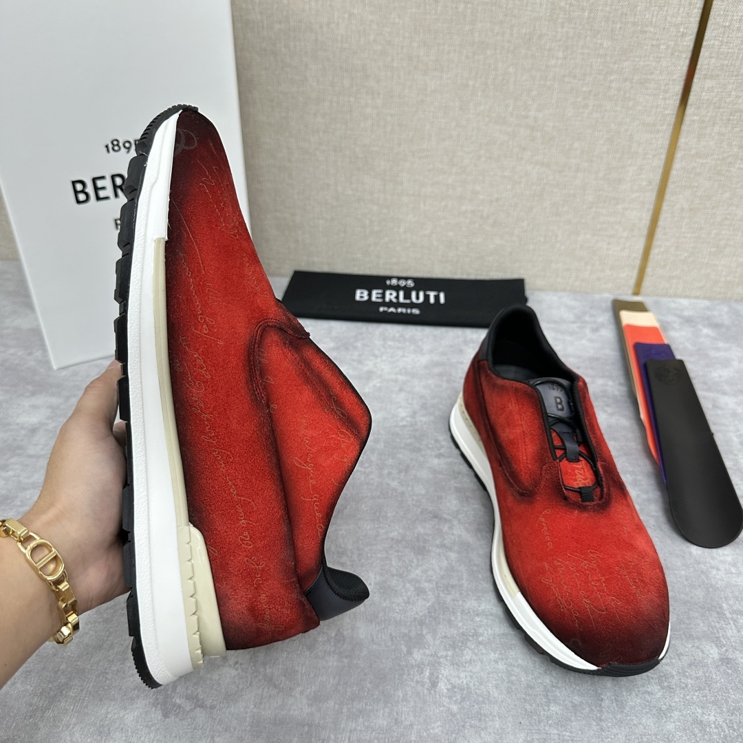 💋💍Berlut* 布鲁提定制款 升级版第四代私模大底 Fast Track皮革运动鞋 官方选配 16