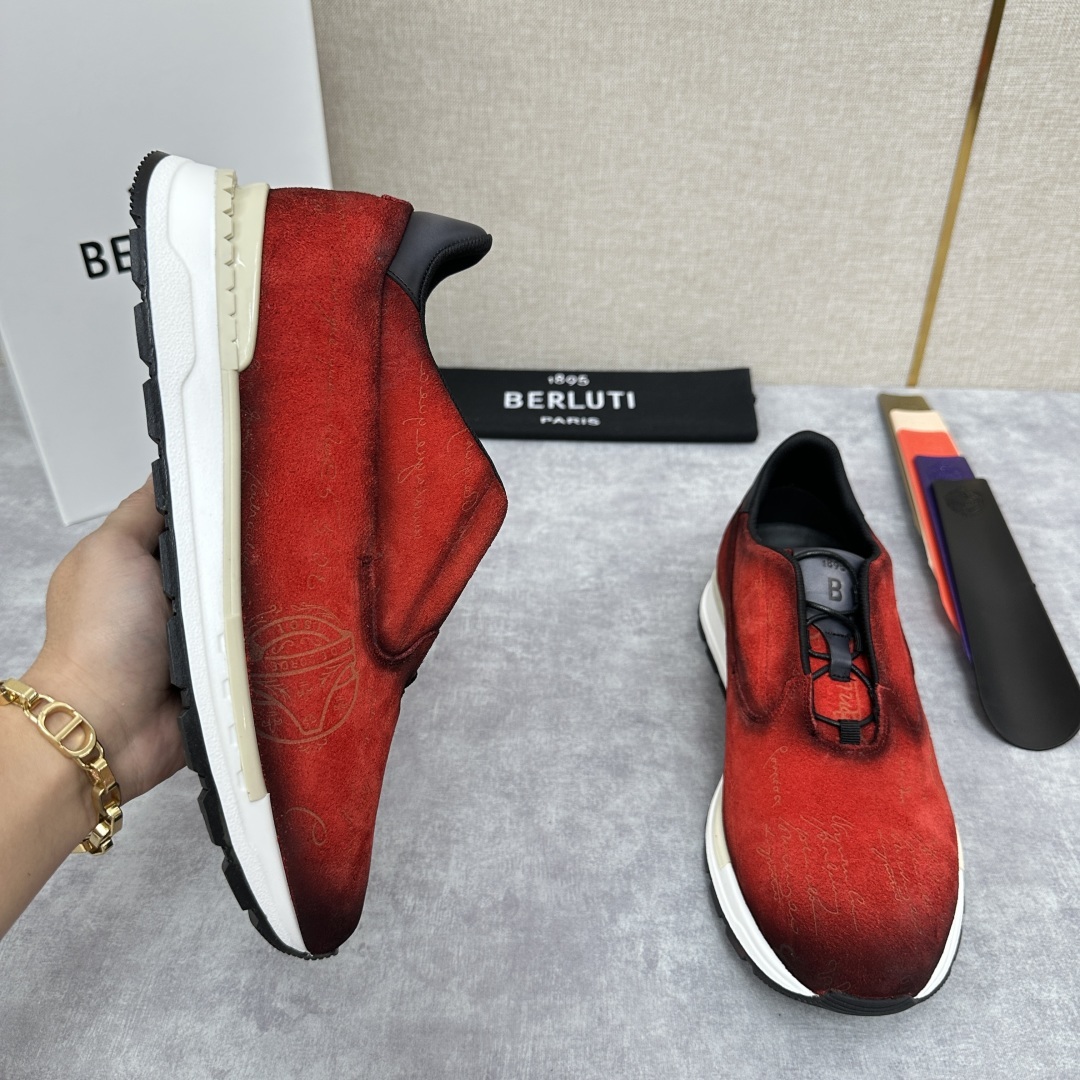 💋💍Berlut* 布鲁提定制款 升级版第四代私模大底 Fast Track皮革运动鞋 官方选配 16