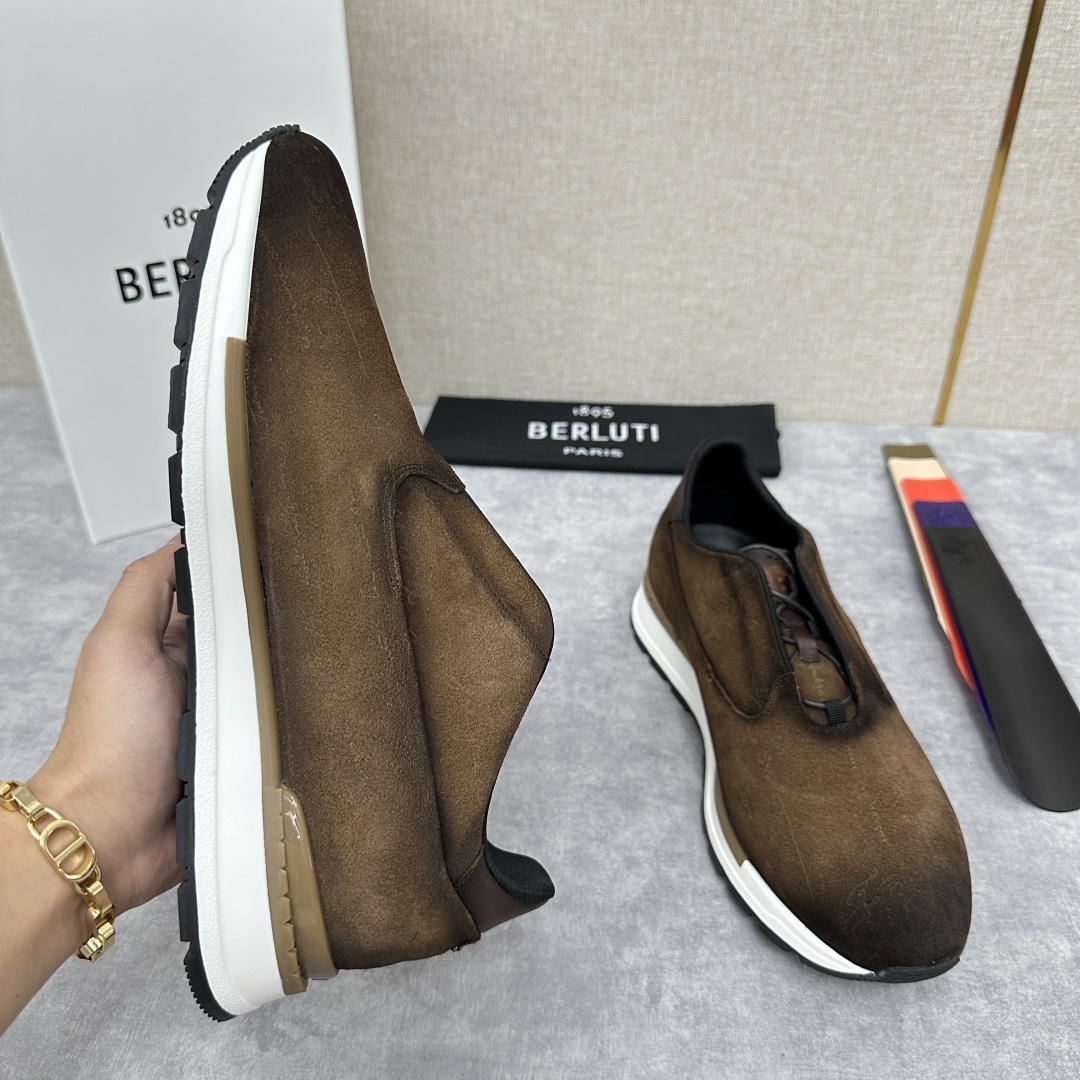 💋💍Berlut* 布鲁提定制款 升级版第四代私模大底 Fast Track皮革运动鞋 官方选配 16