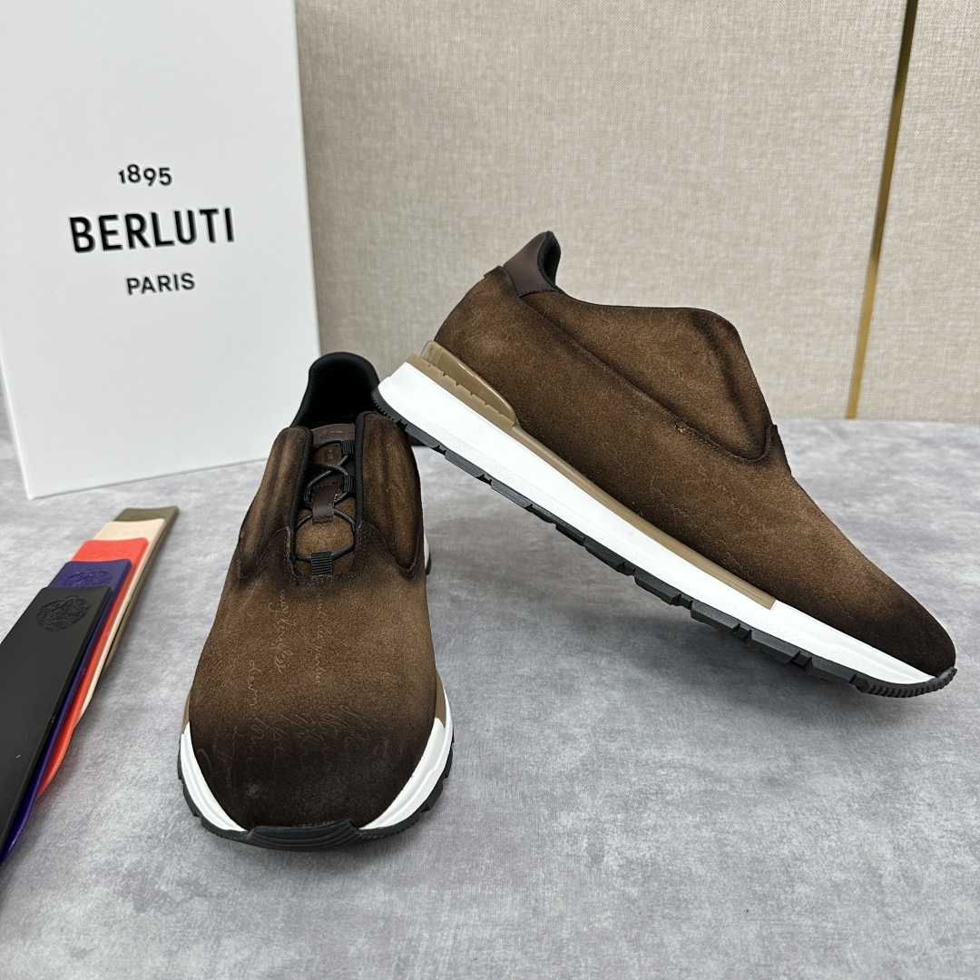 💋💍Berlut* 布鲁提定制款 升级版第四代私模大底 Fast Track皮革运动鞋 官方选配 16