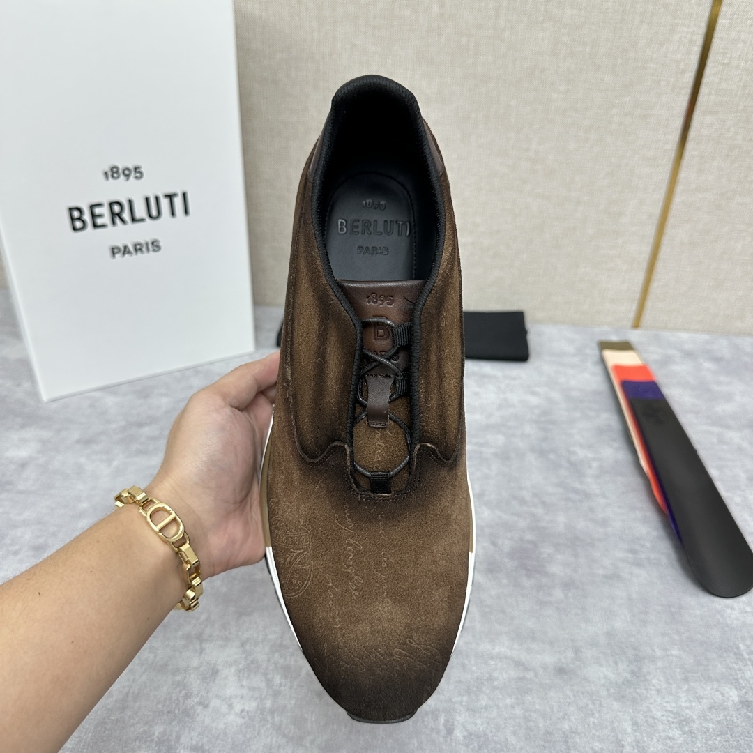 💋💍Berlut* 布鲁提定制款 升级版第四代私模大底 Fast Track皮革运动鞋 官方选配 16