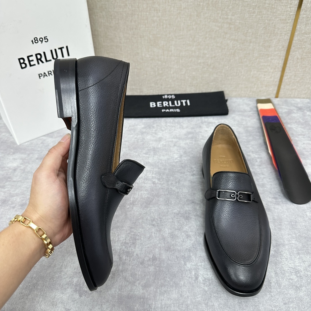 💋💍Berlut*/布鲁提 手工精品男士正装皮鞋 专柜同步火热款Andy乐福皮鞋 成功人士标配 独具