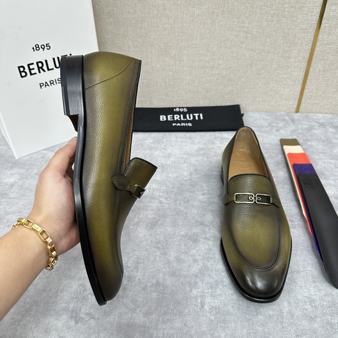 💋💍Berlut*/布鲁提 手工精品男士正装皮鞋 专柜同步火热款Andy乐福皮鞋 成功人士标配 独具