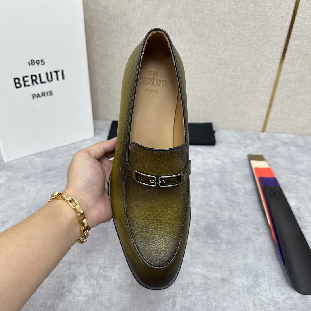 💋💍Berlut*/布鲁提 手工精品男士正装皮鞋 专柜同步火热款Andy乐福皮鞋 成功人士标配 独具