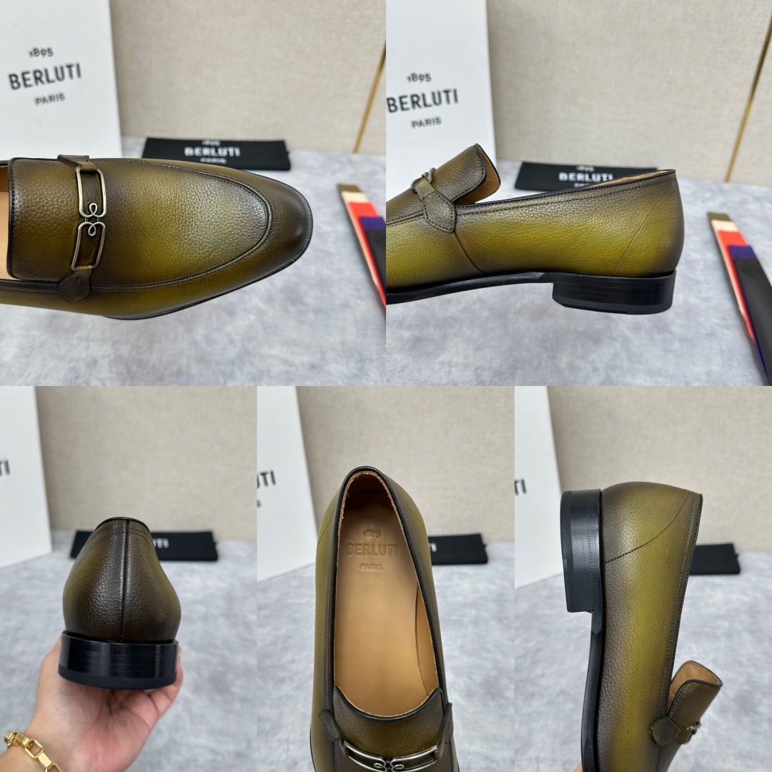 💋💍Berlut*/布鲁提 手工精品男士正装皮鞋 专柜同步火热款Andy乐福皮鞋 成功人士标配 独具