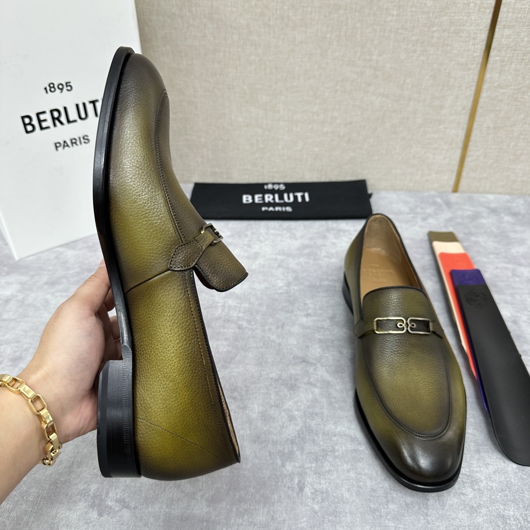 💋💍Berlut*/布鲁提 手工精品男士正装皮鞋 专柜同步火热款Andy乐福皮鞋 成功人士标配 独具