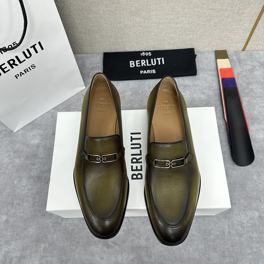 💋💍Berlut*/布鲁提 手工精品男士正装皮鞋 专柜同步火热款Andy乐福皮鞋 成功人士标配 独具