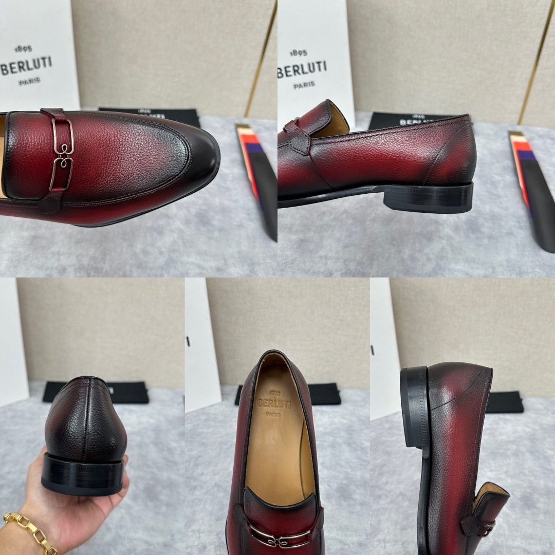 💋💍Berlut*/布鲁提 手工精品男士正装皮鞋 专柜同步火热款Andy乐福皮鞋 成功人士标配 独具