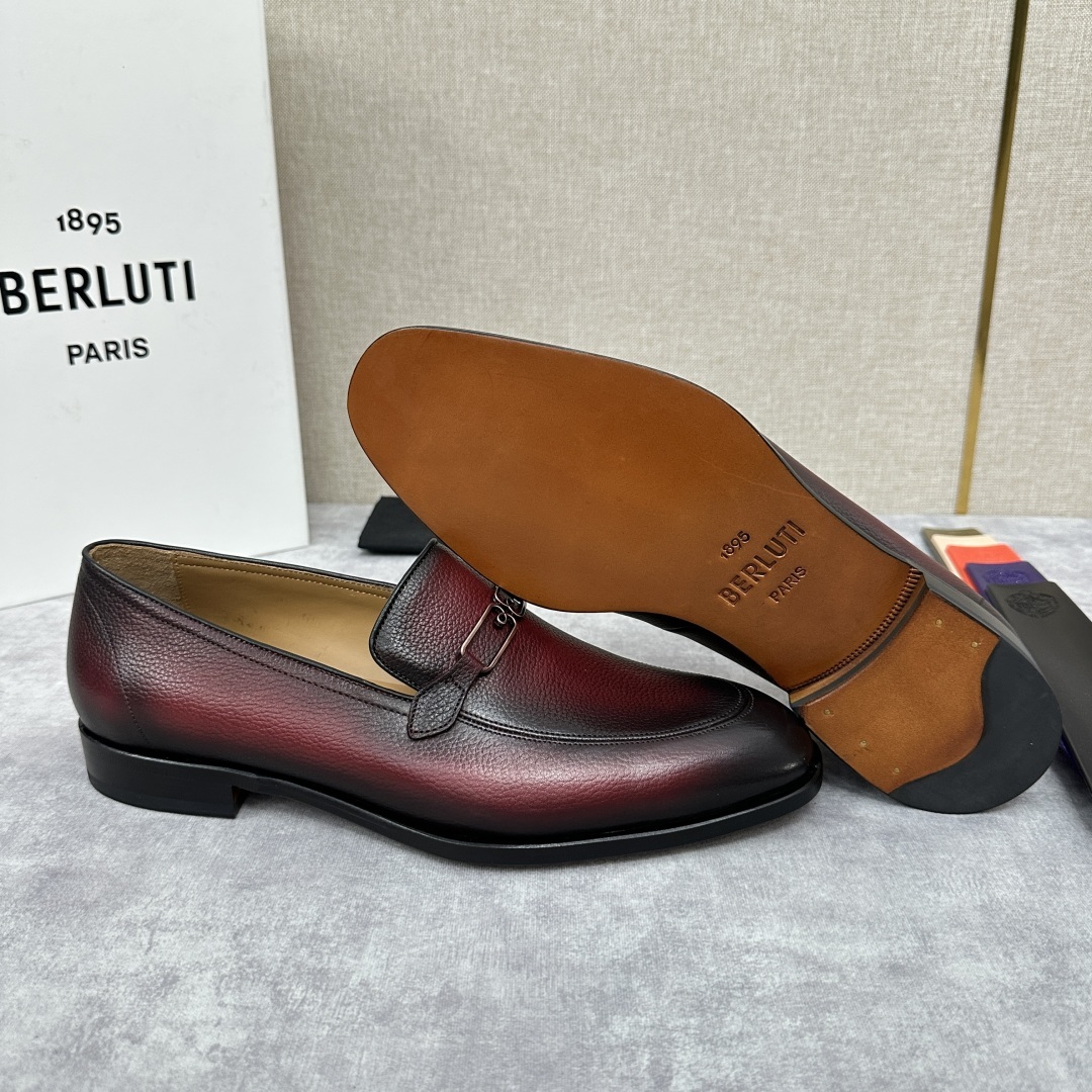 💋💍Berlut*/布鲁提 手工精品男士正装皮鞋 专柜同步火热款Andy乐福皮鞋 成功人士标配 独具