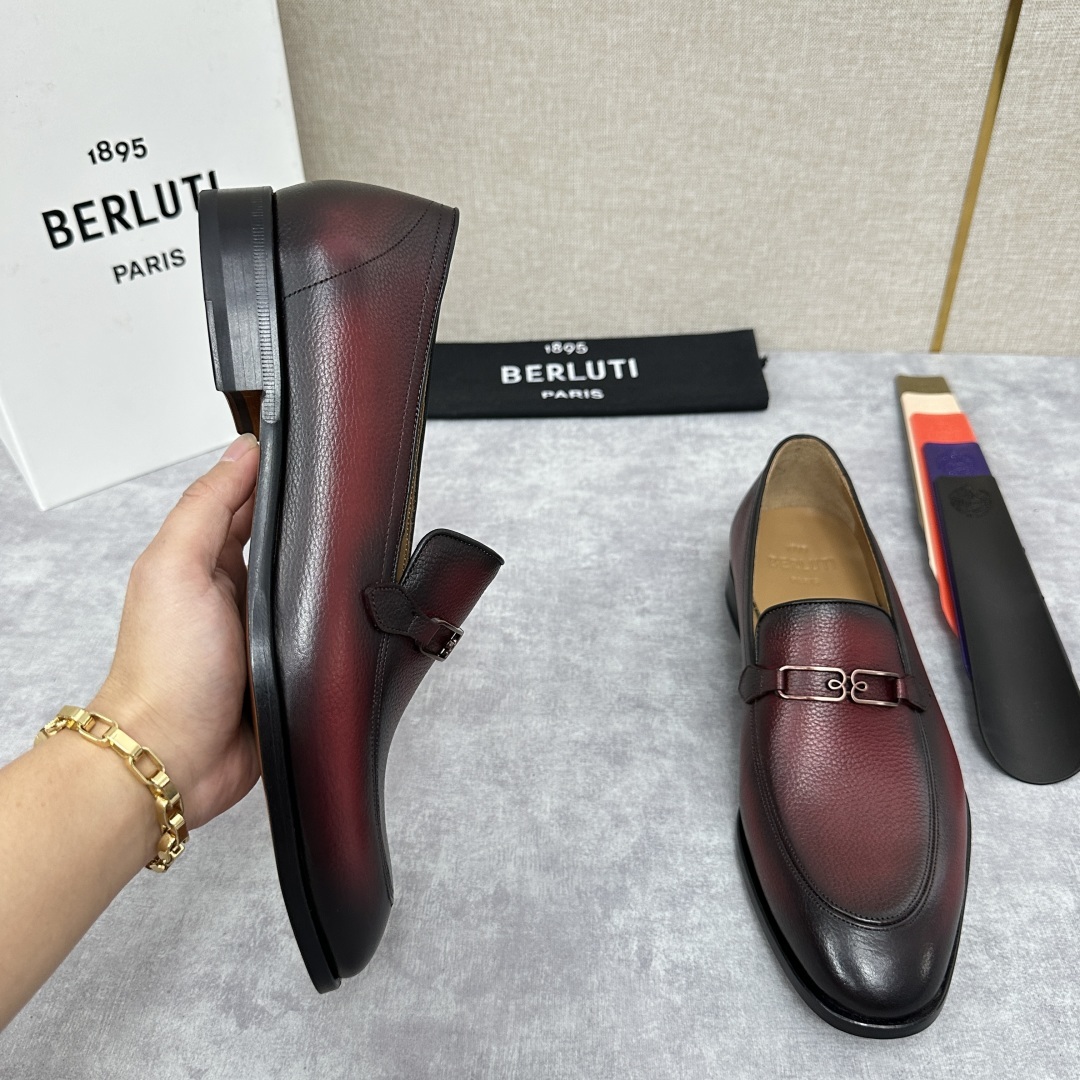 💋💍Berlut*/布鲁提 手工精品男士正装皮鞋 专柜同步火热款Andy乐福皮鞋 成功人士标配 独具